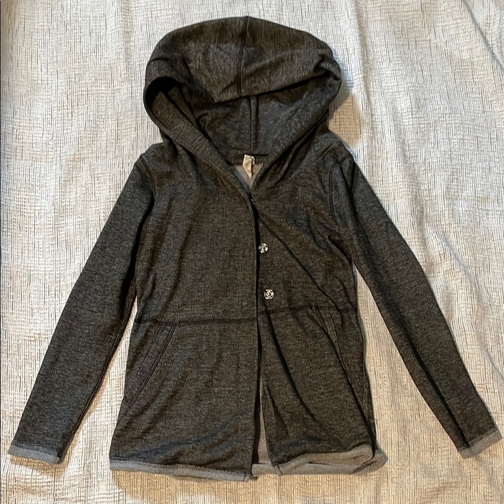 Firefly Gray Hooded Sweatshirt with Relaxed Fit